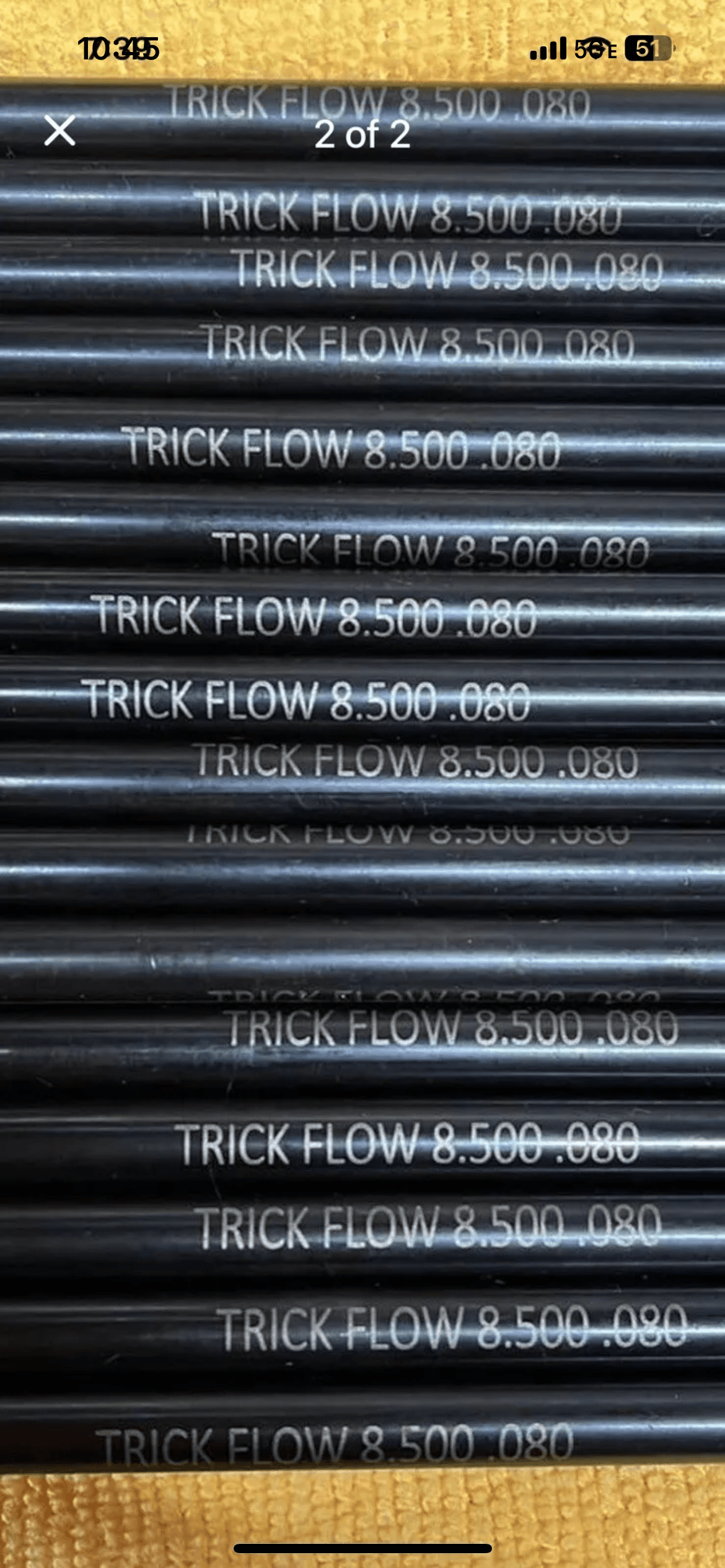 Trick flow push rods