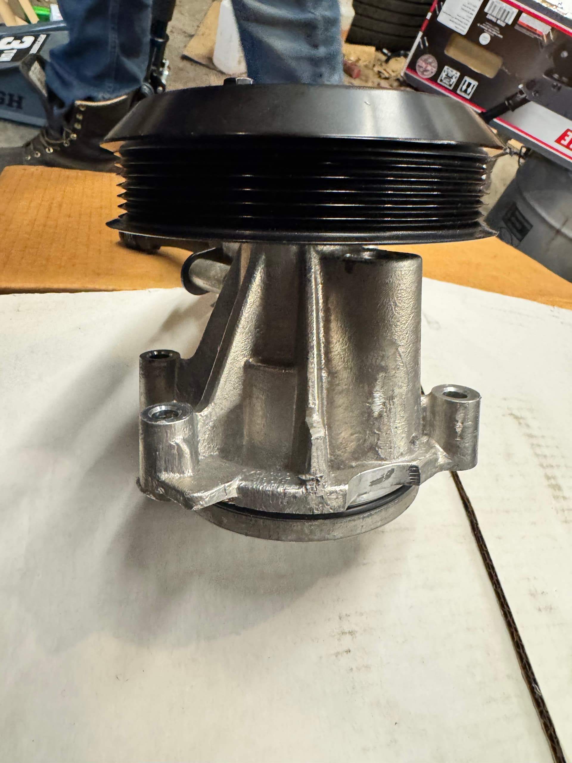 Coyote (AN) water pump conversion and mmr pulley
